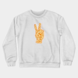 Love and peace. Stop war and racism Crewneck Sweatshirt